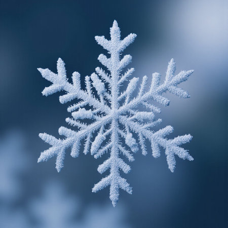 Snowflake on a blue background. Snowflake on a blue background.の素材