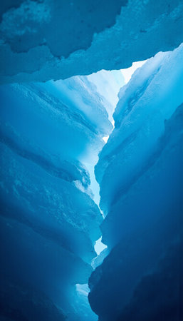 Ice cave in the glacier. Iceland, Europe. Beauty world.の素材