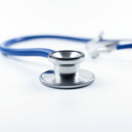 Stethoscope isolated on white background. Medical stethoscope.の素材