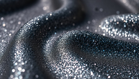 Close up of shiny sequins as a background. 3D renderingの素材