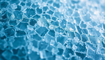 abstract background of honeycombs with water drops close-upの素材