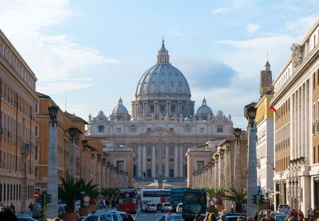 Rome. The Vatican, Saint Peter's Cathedralのeditorial素材