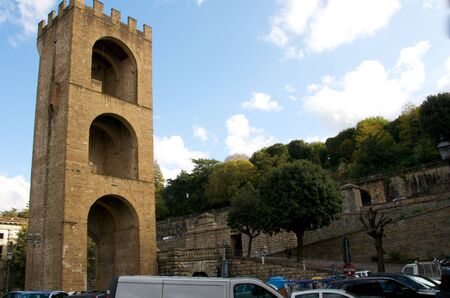 Florence, Italy. Tower.のeditorial素材