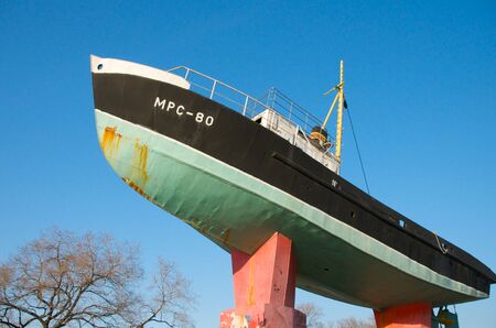 Vladivostok. The monument to the fishermen and small anti-submarine hunters, equipped for MRS.のeditorial素材