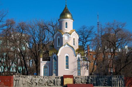 Vladivostok. Chapel on the ship's promenade.のeditorial素材
