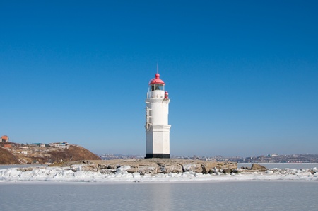 Lighthouse Tokarevskaya Catの写真素材