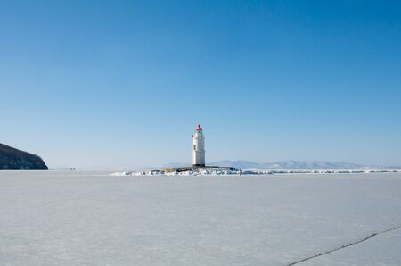Lighthouse Tokarevskaya Catの写真素材