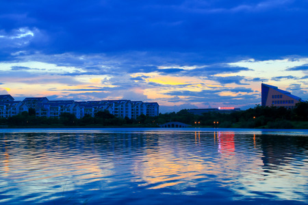 Dongguan Songshan Lake sceneryのeditorial素材
