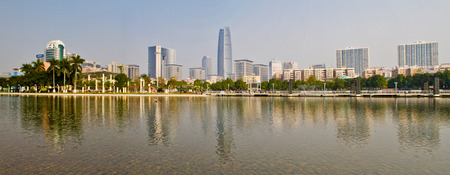 Buildings at the city of Dongguan, Nancheng Districtのeditorial素材