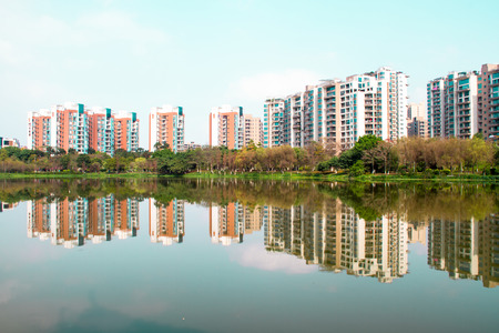 Scenery by the lakeのeditorial素材