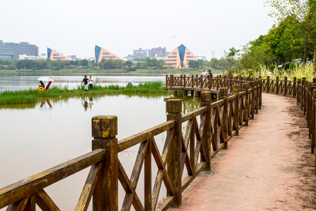 Scenery by the lakeのeditorial素材