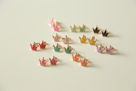 close up of earringsの写真素材