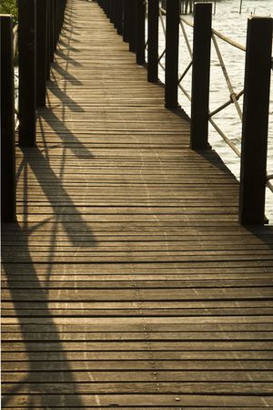 Wooden bridgeの写真素材