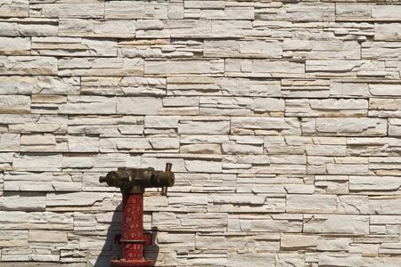Stone brick modern wallの写真素材
