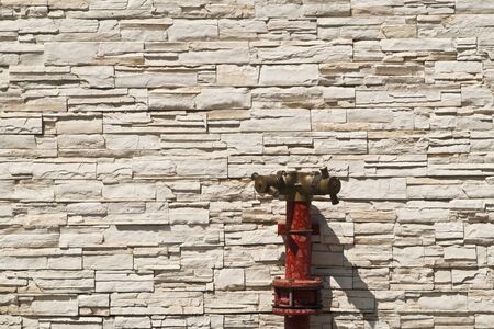 Stone brick modern wallの写真素材