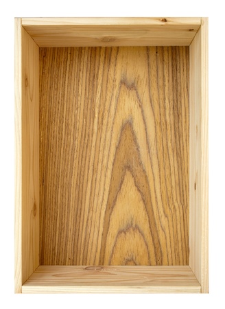 Wooden box for your packagingの写真素材
