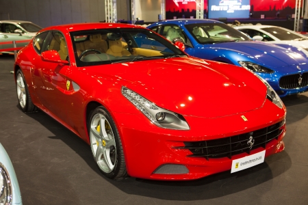 NONTHABURI THAILAND-JUNE 20 : Ferrari FF displayed at Bangkok International Auto Salon 2013 on June 30, 2013. The event exiting modified car showed in Nonthaburi, Thailand.のeditorial素材