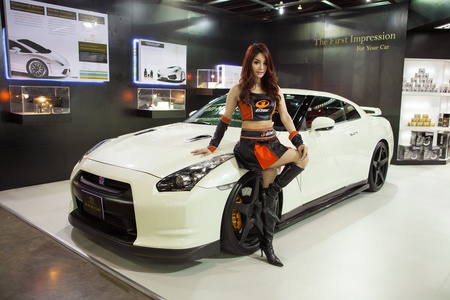 NONTHABURI THAILAND-JUNE 20 : Toyota 86 modified by Hi-Mohs Coat at Bangkok International Auto Salon 2013 on June 30, 2013. The event exiting modified car showed in Nonthaburi, Thailand.のeditorial素材