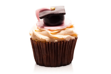 Congratulation for graduation cupcakeの写真素材