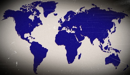 World Map of old paint.の写真素材