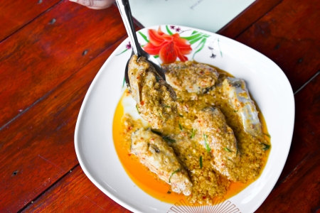 Thai soft fried fish の写真素材