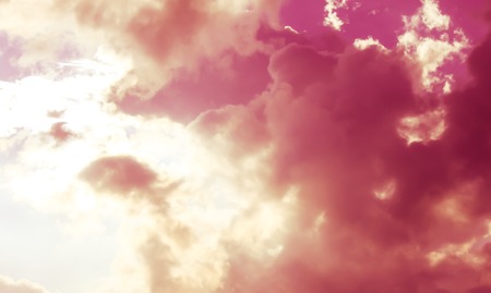 Winter. sunny day Sky clouds background idyllic.