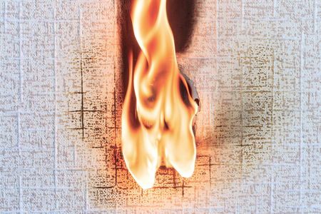 socket on fire. he is real. there is plastic melting.