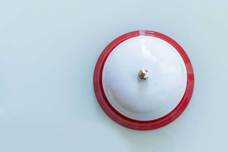 White background. close-up. reception call hotel serviceの写真素材