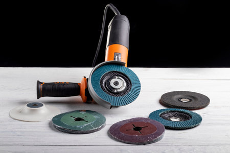 Minsk. Belarus. 03 December 2020. Studio lighting. tool Corner mother machine AEGのeditorial素材