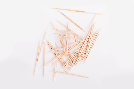 soft focus. wooden toothpicks scattered. close-up, healthcare, cooking bunch canapeの写真素材
