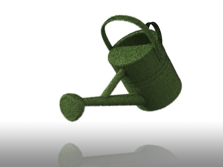 Green Eco Watering canの写真素材