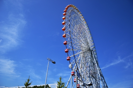 Ferris Wheel - Osaka City in Japanのeditorial素材
