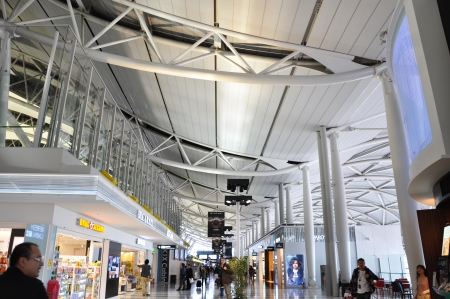 OSAKA, JAPAN - OCT 24: Kansai International Airport opened 4 September 1994 to relieve overcrowding at Osaka International Airport, which is closer to the city of Osaka and now handles only domestic flights, taken on 2012 october 24のeditorial素材