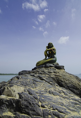 Beautiful mermaid in Songkhla, Thailand の写真素材