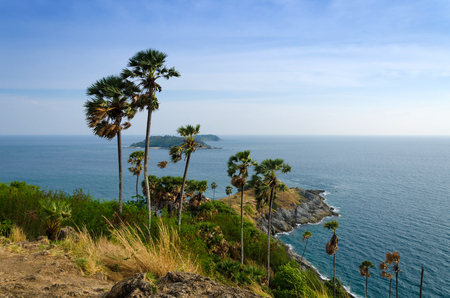 Phrom Thep cape at Phuket, South of Thailand の写真素材