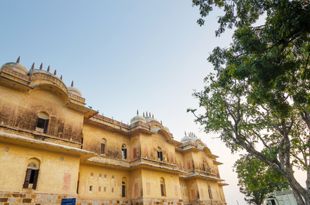 Traditional architecture, Nahargarh Fort in Jaipur, Rajasthan, Indiaのeditorial素材