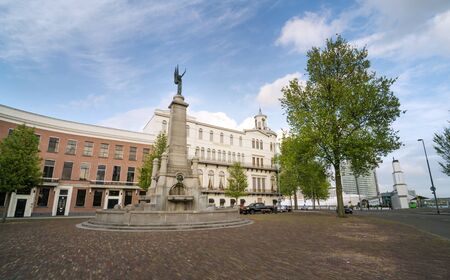 Rotterdam, Netherlands - May 9, 2015: Wereldmuseum in Rotterdam, Netherlands. The museum was founded in 1883 and shows more than 1800 ethnographic objects from various cultures in Asia, Oceania, Africa, the Americas and the Islamic heritage.のeditorial素材