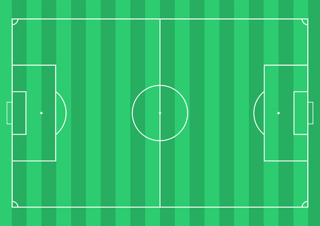 Football soccer field. Vector Illustrationのイラスト素材