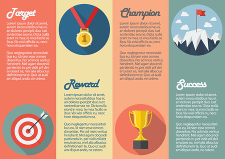 Sport winner icon infographic. Vector illustrationのイラスト素材