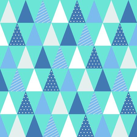 Christmas triangle pattern. Seamless pattern vector illustrationのイラスト素材