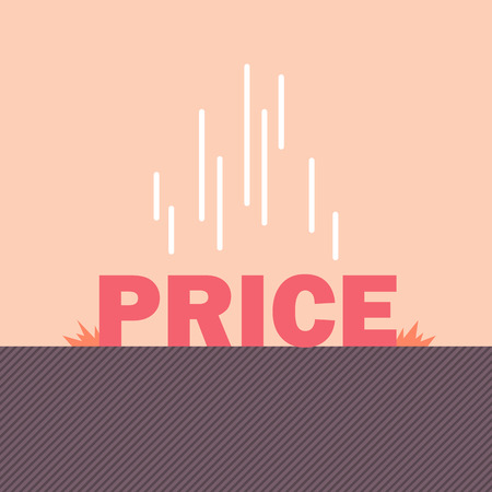 Price floor concept. Economic business conceptのイラスト素材