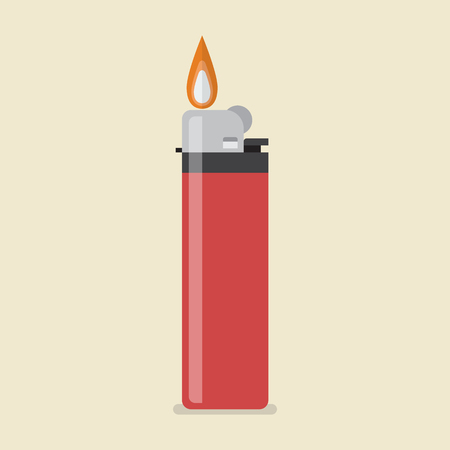 Lighter vector icon. Flat style vector Illustrationのイラスト素材