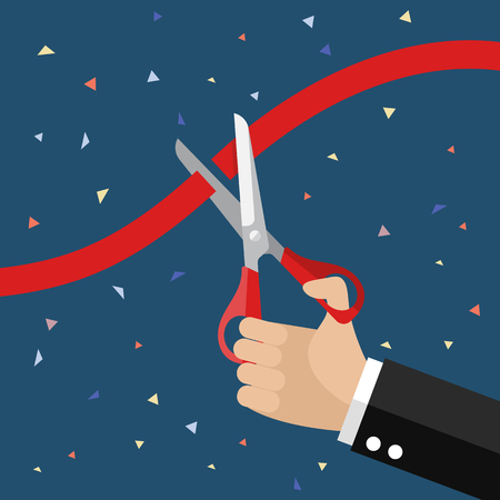 Grand opening concept. Vector illustrationのイラスト素材