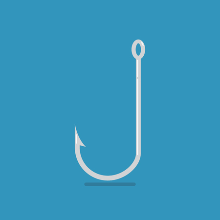 Hook icon fisherman equipment. Vector illustrationのイラスト素材