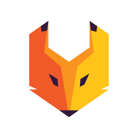 Fox head iconのイラスト素材