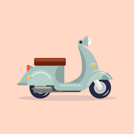 Scooter vintage style. Vector illustrationのイラスト素材