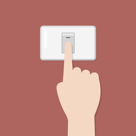 Electronic switch isolated on background. Vector illustrationのイラスト素材