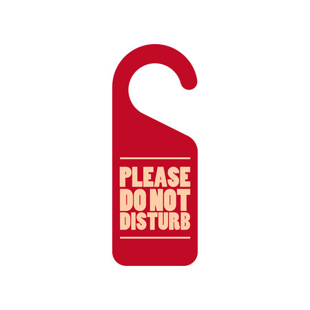 Please do not disturb door tag icon. Vector illustrationのイラスト素材