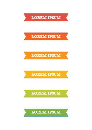 Colorful document headlines template. Vector illustrationのイラスト素材