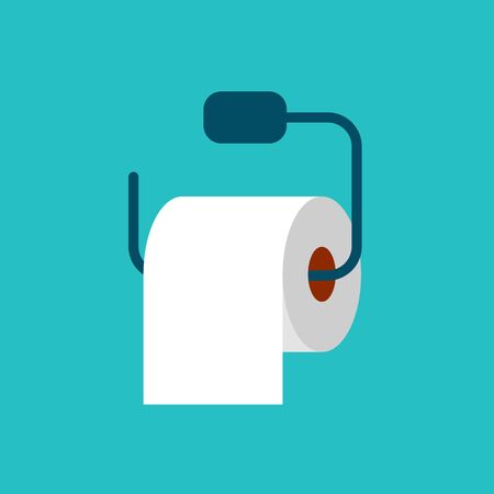 Toilet tissue paper. Flat style vector illustrationの素材 [FY310150542063]